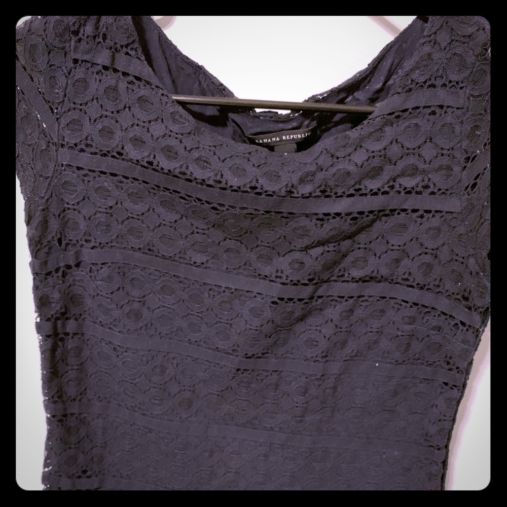 Banana Republic navy lace top